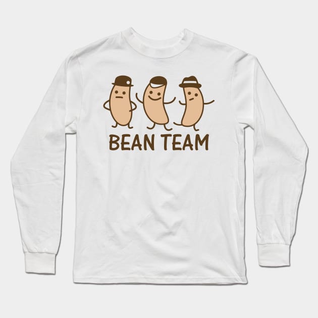 Bean Teeam Long Sleeve T-Shirt by spontania